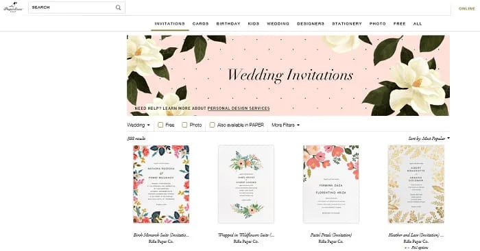 Sending an email invitation. Image from SHEfinds