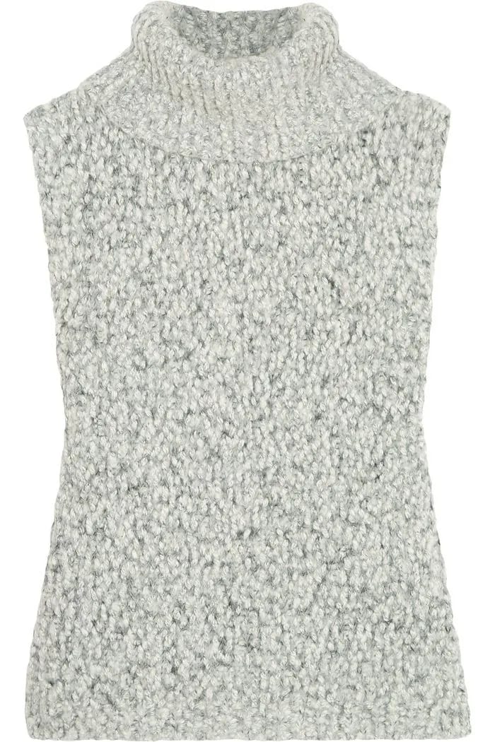 Iris and Ink Rosada Textured Knit Turtleneck Vest