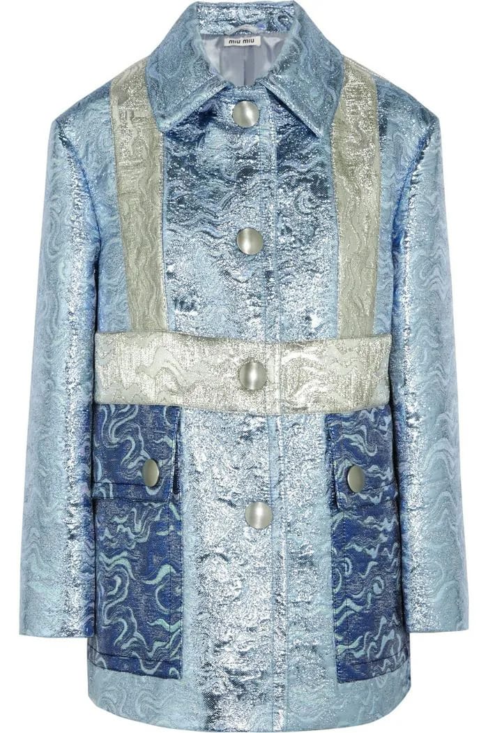 Miu Miu Metallic Jacquard Jacket