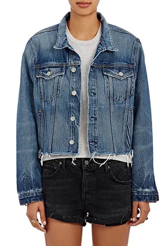 GRLFRND Cara Crop Trucker Jacket