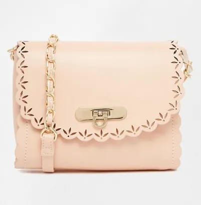 ASOS Scallop Cross Body Bag With Laser Cut Out