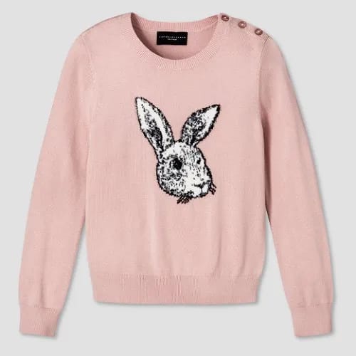 girls blush bunny sweater victoria Beckham for target