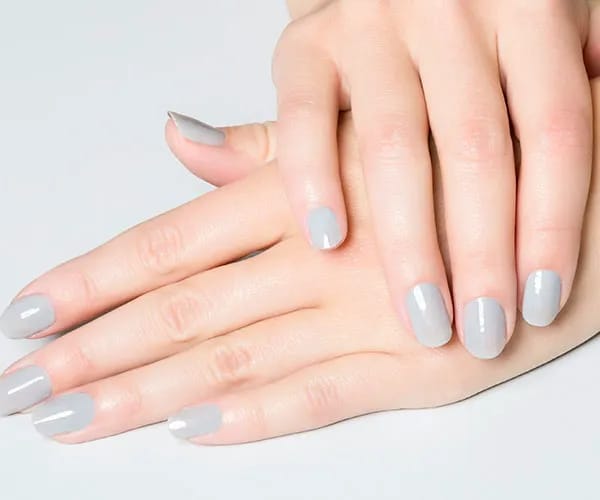 close up of manicure nails