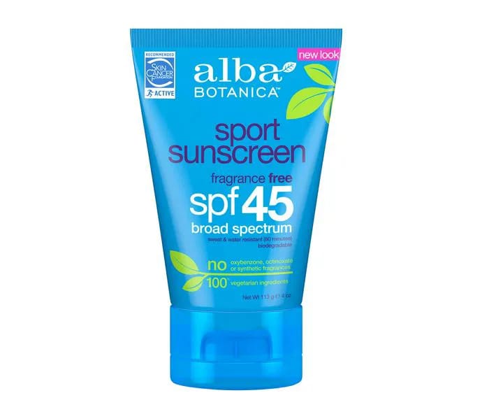 Alba Botanica Emollient Sunscreen Sport Lotion with SPF 45