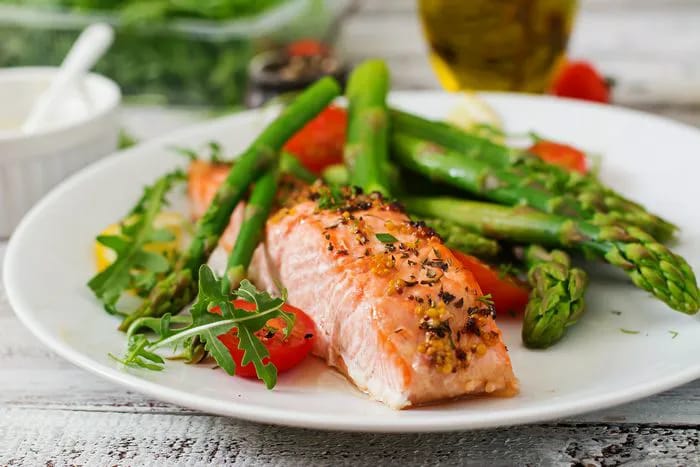 Salmon And Veggies salmon