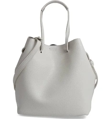 Street Level Faux Leather Bucket Bag