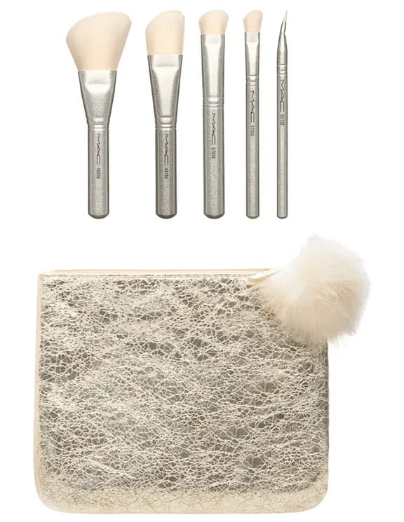 MAC Snow Ball Brush Kit in Gold ($50)