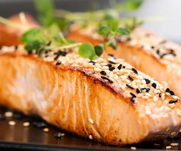 Salmon salmon back fat