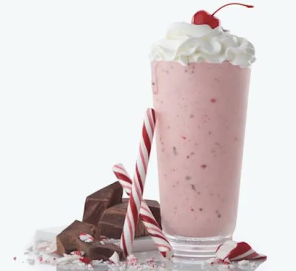 chick-fil-a peppermint milkshake