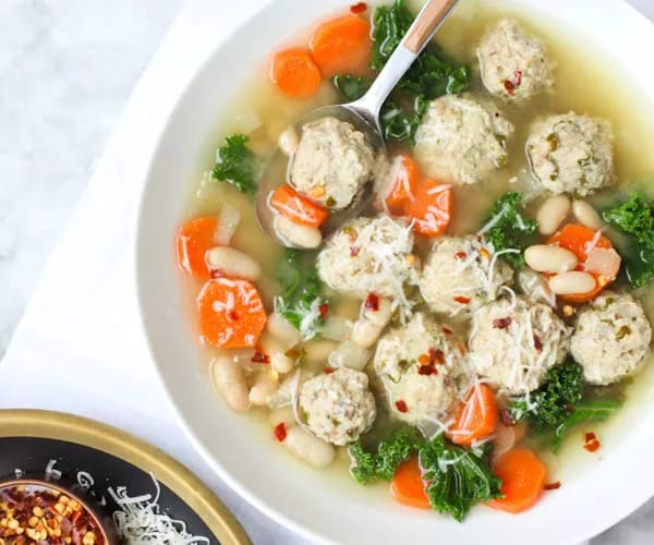 Kale & Turkey Meatball Soup Kale & Turkey Meatball Soup