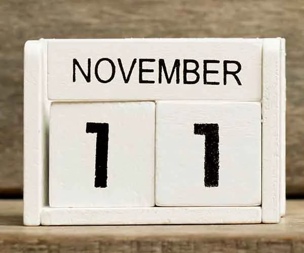 Visually Significant Dates November 11