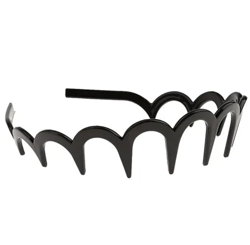 black zigzag headband