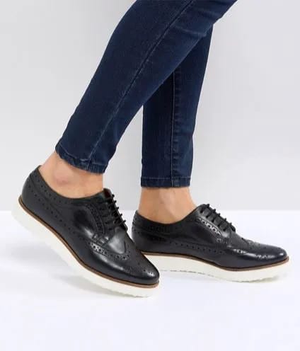 Leather Flat Shoes