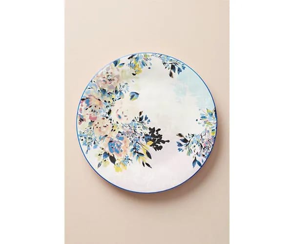 anthropologie floral dinner plate