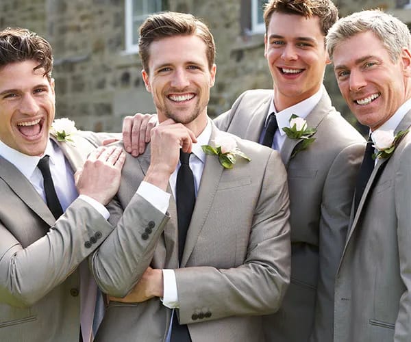 Groom and groomsmen