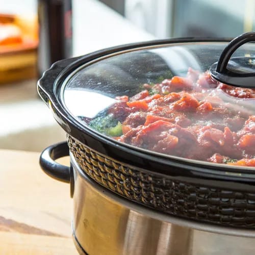 "Delicious Slow Cooker Chicken Cacciatore dish"