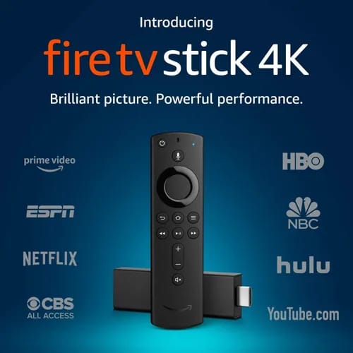 Fire TV Stick 4K with Alexa Voice Remote streaming media player