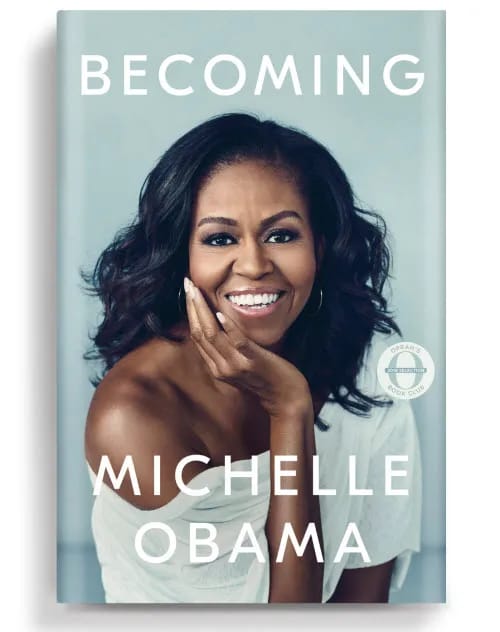 Michelle Obama's book "Becoming" cover