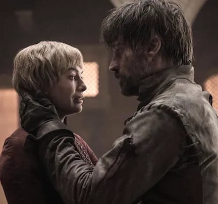 <h3>Cersei Lannister Halloween Costume</h3> cersei lannister and jaimie lannister