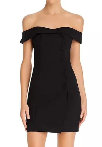 Likely Tula button-detail mini dress