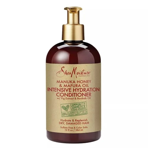 <h3>SheaMoisture Manuka Honey & Mafura Oil Intensive Hydration Hair Conditioner</h3> manuka honey best anti aging skincare hair ingredient