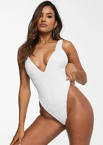Leg Low Back Swimsuit
