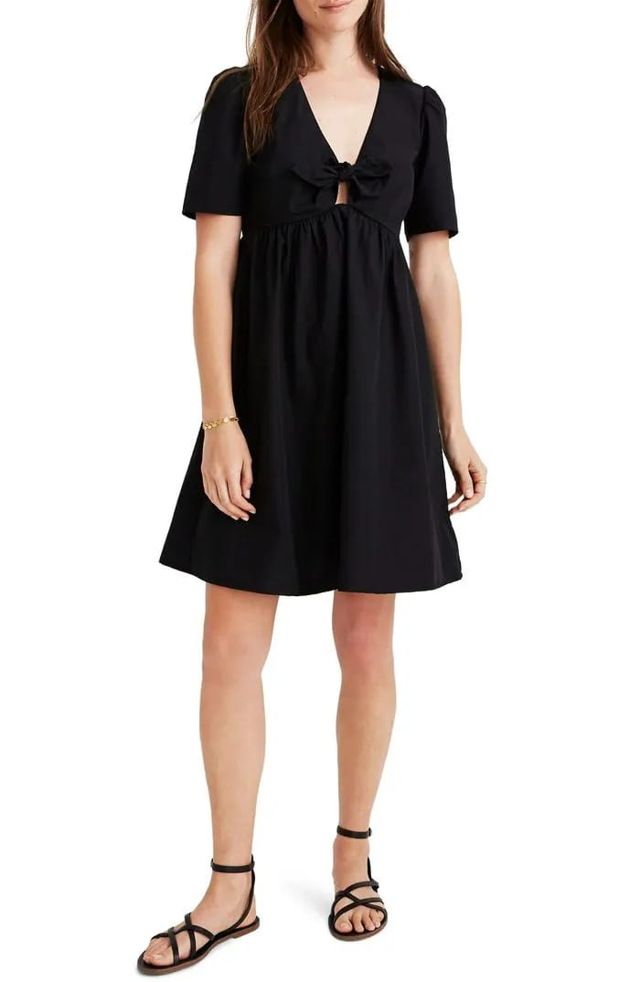 madewell tie front sundress