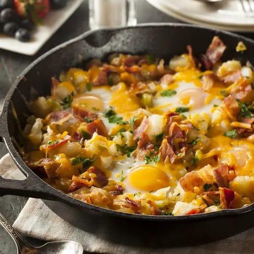 bacon egg skillet