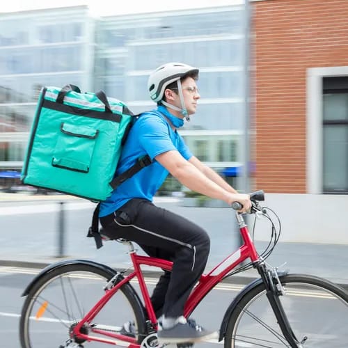 food delivery on bike