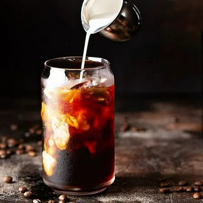 iced coffee with creamer