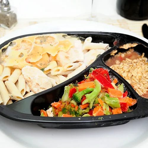 frozen dinner tray