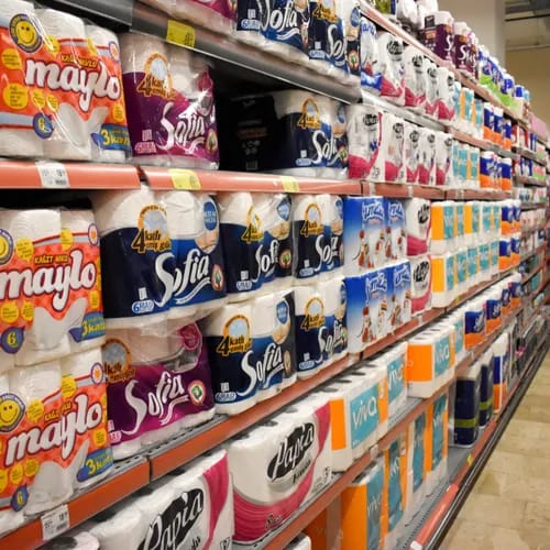 toilet paper aisle