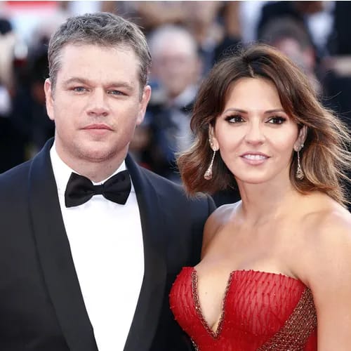 Matt Damon and Luciana Barroso