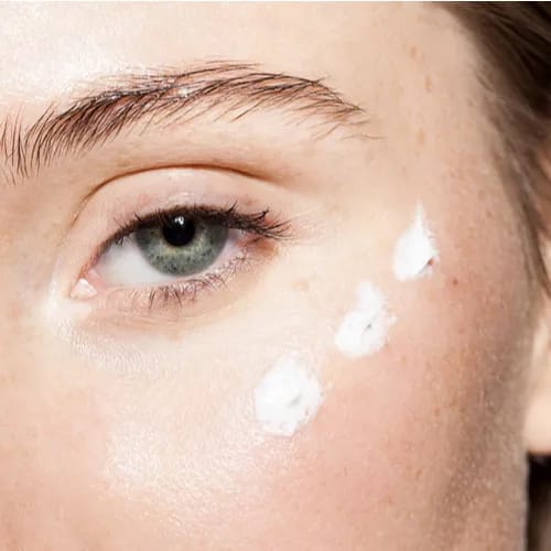 Close-up of facial sunscreen for healthy skin protection.