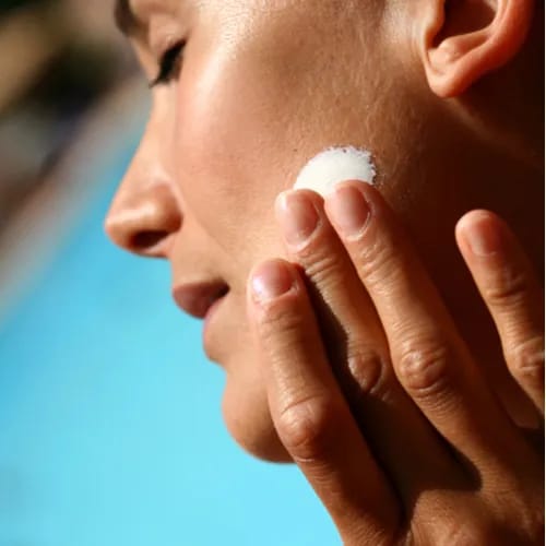 Nicole Kidman showcasing radiant skin with facial sunscreen.