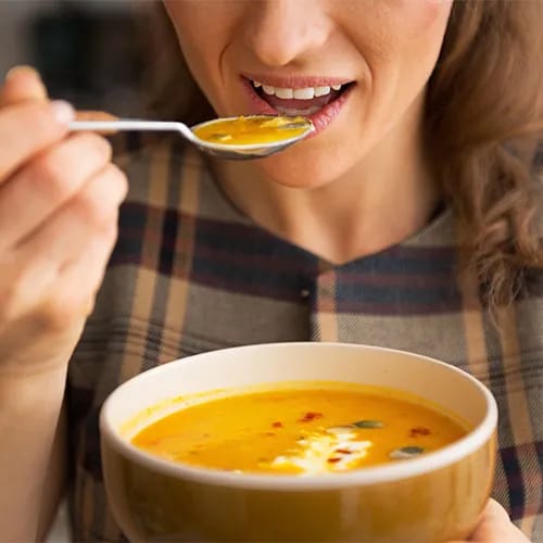 woman eating