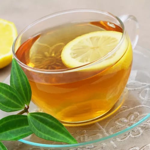 green tea with lemon