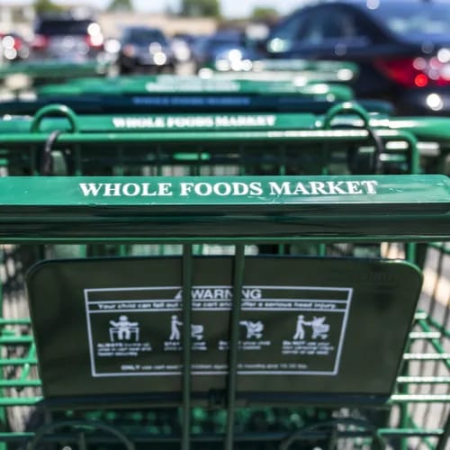 Whole Foods shopping cart
