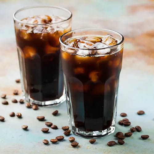 iced black coffee