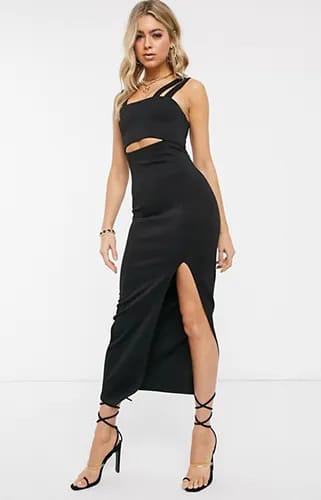 Neck Maxi Dress