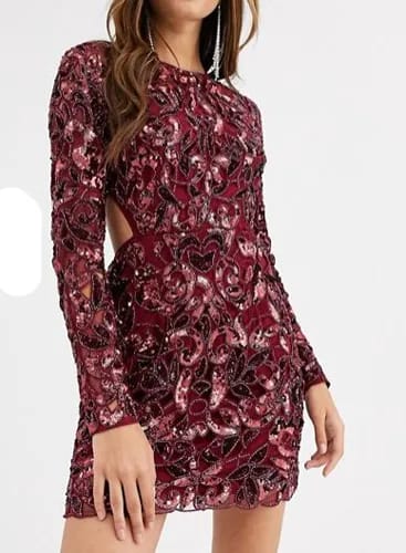Open Back Mini Dress