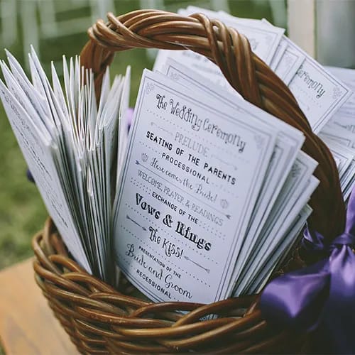 Ceremony Programs