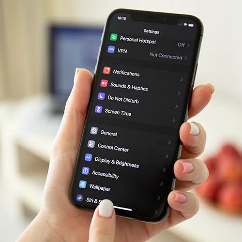 iphone setting