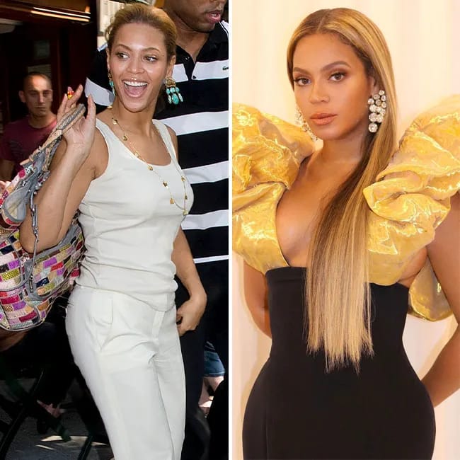 "After photo of Beyoncé highlighting her current appearance"