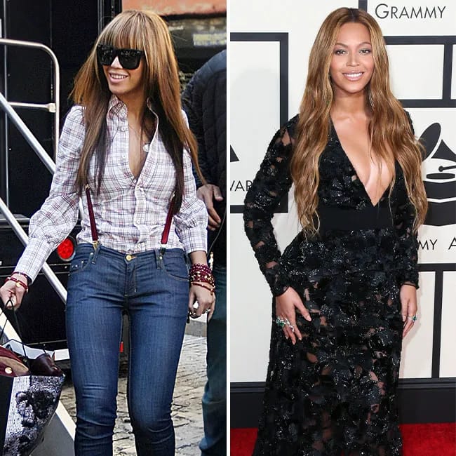 "Another before photo of Beyoncé reflecting her earlier years"