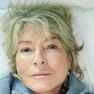 Martha Stewart close up selfie