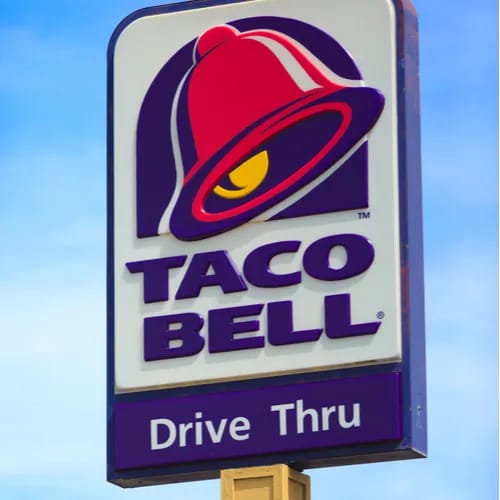 "Taco Bell food item on display"