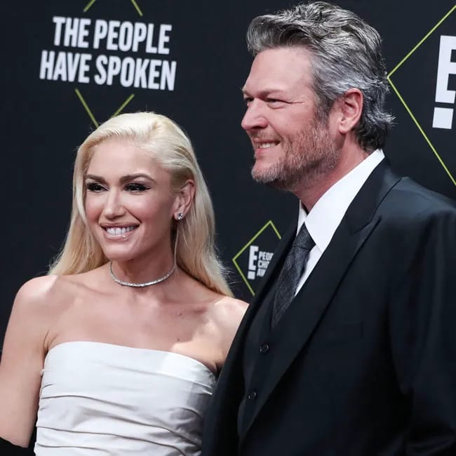 Blake Shelton and Gwen Stefani at the People's Choice Awards