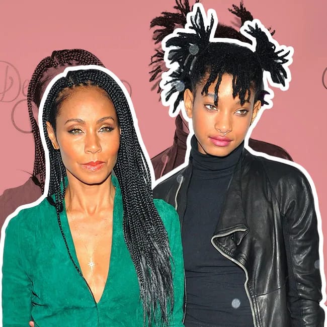 Jada Pinkett Smith with daughter Willow Smith at an event.