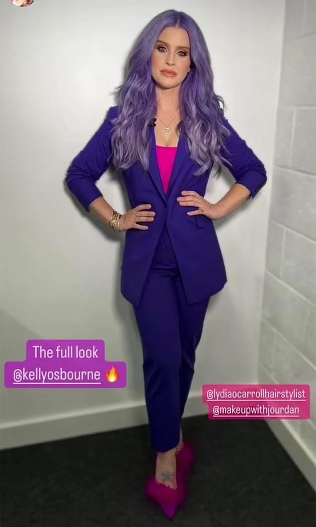 Kelly Osbourne Beat Shazam outfit